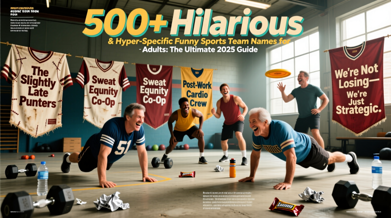 500+ Hilarious & Hyper-Specific Funny Sports Team Names for Adults: The Ultimate 2025 Guide 4 funny sports team names for adults
