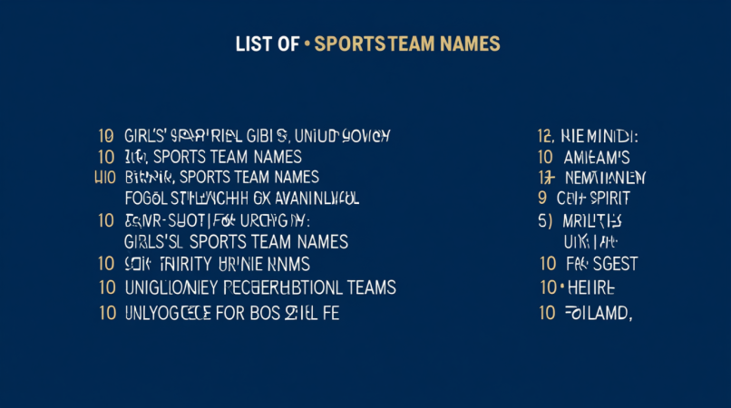 The Ultimate Guide to Girls Sports Team Names: 500+ Ideas for Youth & Professional Teams 5 1760090159