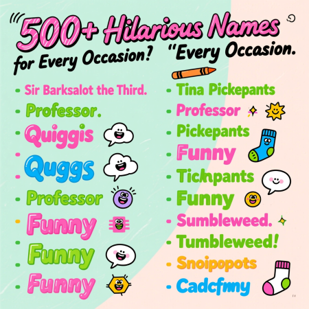 Random Funny Names List
